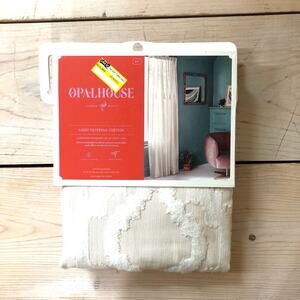 Opalhouse NWT NIB Light Filtering Curtain Panel 84" Cream
